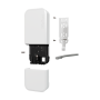 wAP ax, 2 x Gigabit, 802.11b/g/n/ax 2.4Ghz, 802.11a/n/ac/ax 5GHz, NAND, PoE-IN, IP54 - MikroTik wAPG-5HaxD2HaxD MIKROTIK - 3